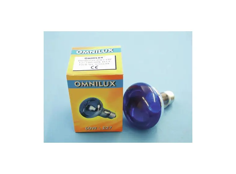 Omnilux R80 230V/60W E-27 blue 